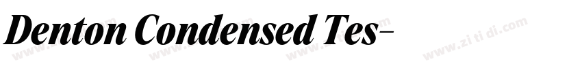 Denton Condensed Tes字体转换